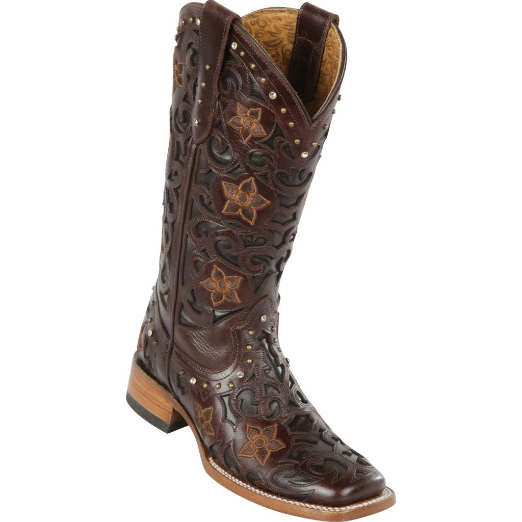 Reywelt Women Quincy Wide Square Toe Western Cowgirl Boots - Q322L6207 3 Reywelt Women Quincy Wide Square Toe Western Cowgirl Boots - Q322L6207