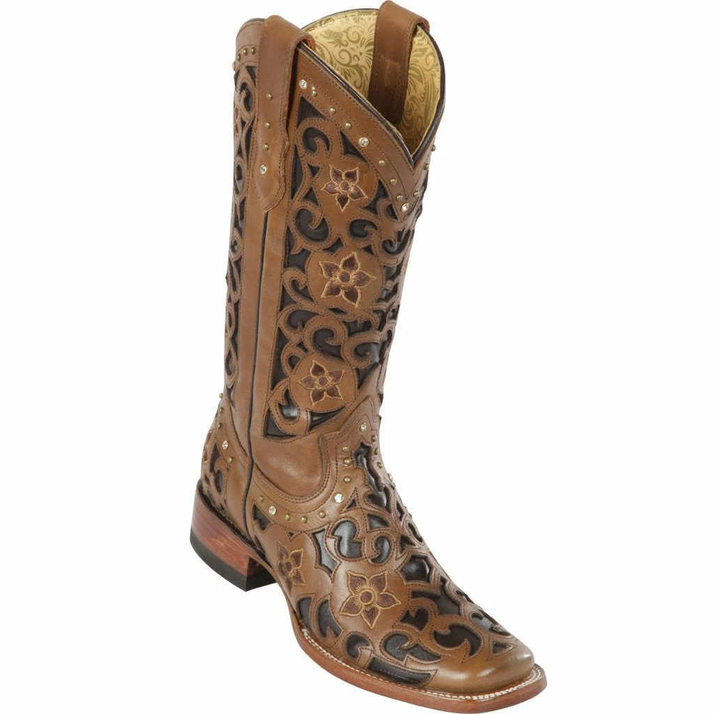 Reywelt Quincy Wide Square Toe Western Cowgirl Boots - Q322L6231 3 Reywelt Quincy Wide Square Toe Western Cowgirl Boots - Q322L6231
