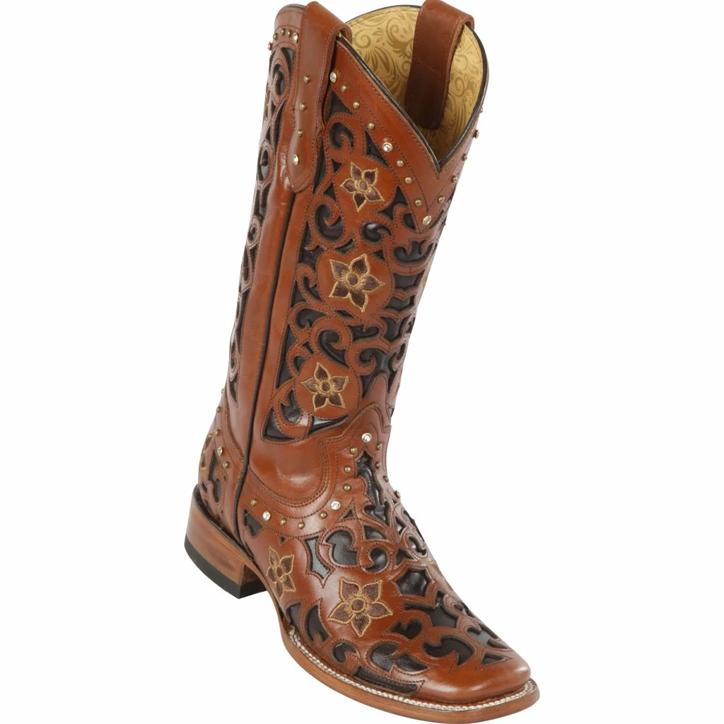Reywelt Quincy Wide Square Toe Western Cowgirl Boots - Q322L6250 3 Reywelt Quincy Wide Square Toe Western Cowgirl Boots - Q322L6250