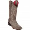Reywelt Women Quincy Wide Square Toe Western Cowgirl Boots - Q322T6311 2 Reywelt Women Quincy Wide Square Toe Western Cowgirl Boots - Q322T6311