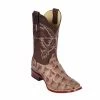 Guadalajara Western Wear Los Altos Mink Matte Piraruccu Wide Square Toe Cowboy Boots 1 Guadalajara Western Wear Los Altos Mink Matte Piraruccu Wide Square Toe Cowboy Boots