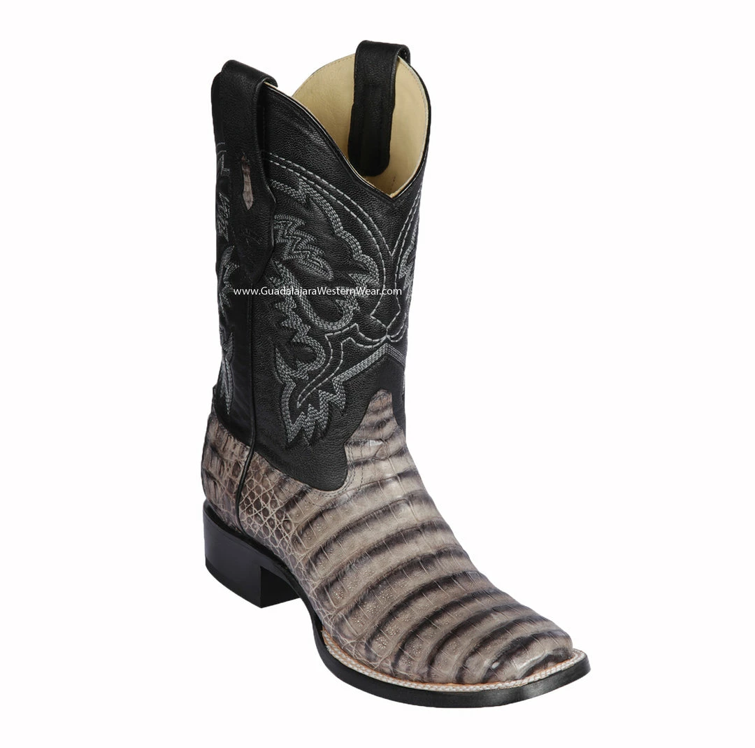 Guadalajara Western Wear Los Altos Porto Gray Caiman Belly Wide Square Toe Cowboy Boots Men 3 Guadalajara Western Wear Los Altos Porto Gray Caiman Belly Wide Square Toe Cowboy Boots Men