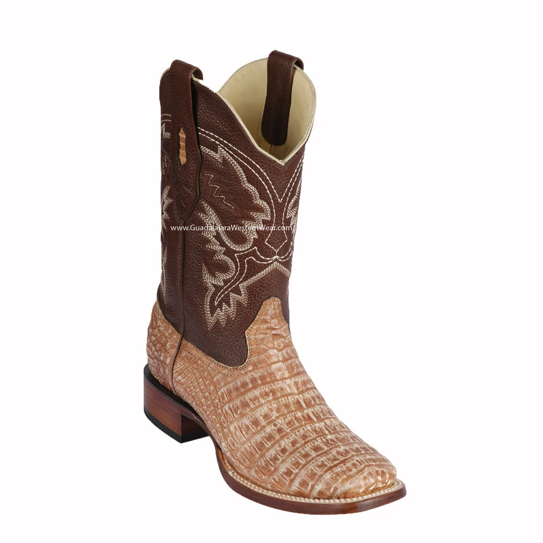 Guadalajara Western Wear Los Altos Sahara Oryx Caiman Belly Wide Square Toe Cowboy Boots Men 3 Guadalajara Western Wear Los Altos Sahara Oryx Caiman Belly Wide Square Toe Cowboy Boots Men