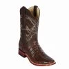 Guadalajara Western Wear Los Altos Brown Pieced Vamp Caiman Belly Wide Square Toe Cowboy Boots 1 Guadalajara Western Wear Los Altos Brown Pieced Vamp Caiman Belly Wide Square Toe Cowboy Boots