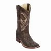 Guadalajara Western Wear Los Altos Sanded Brown Caiman Belly Wide Square Toe Cowboy Boots 1 Guadalajara Western Wear Los Altos Sanded Brown Caiman Belly Wide Square Toe Cowboy Boots