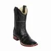 Guadalajara Western Wear Men Los Altos Black Aligator Hornback Wide Square Toe Cowboy Boots 1 Guadalajara Western Wear Men Los Altos Black Aligator Hornback Wide Square Toe Cowboy Boots