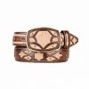 Guadalajara Western Wear King Exotic Faded Oryx Elephant Modern Western Leather Belt