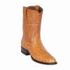 Guadalajara Western Wear Los Altos Honey Ostrich Roper Cowboy Boots