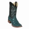 Guadalajara Western Wear Men Los Altos Rustic Turquoise Piraruccu Wide Square Toe Cowboy Boots 2 Guadalajara Western Wear Men Los Altos Rustic Turquoise Piraruccu Wide Square Toe Cowboy Boots