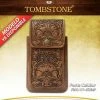Guadalajara Western Wear Tombstone Leather Tooled Floral Cell Phone Case 1 Guadalajara Western Wear Tombstone Leather Tooled Floral Cell Phone Case