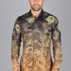 Guadalajara Western Wear Platini Men's Long Sleeve Shirt - FPL7059 (Plus Size)