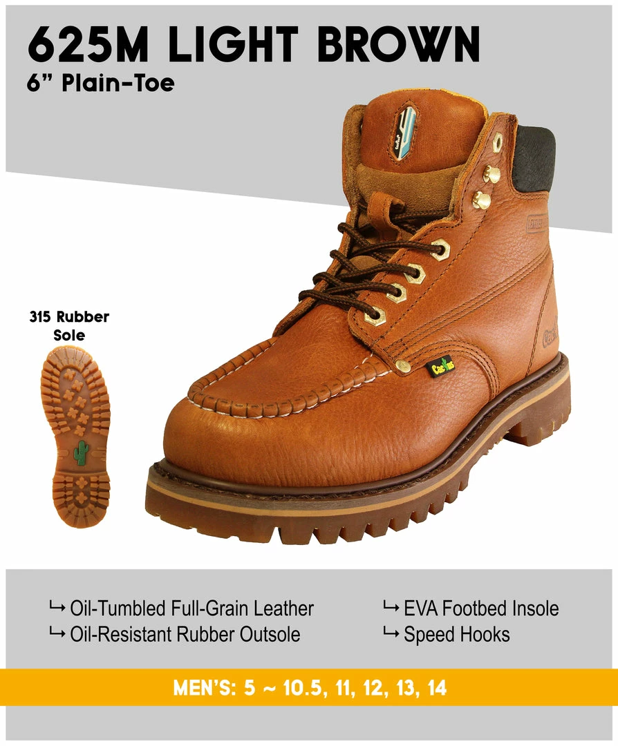 Guadalajara Western Wear Cactus 625M Light Brown Soft Toe Work Boot Men 3 Guadalajara Western Wear Cactus 625M Light Brown Soft Toe Work Boot Men