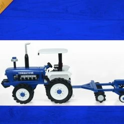Guadalajara Western Wear Toys / Juguetes Tombstone 100% Handmade Wood Tractor Playset (Blue)