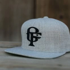 Guadalajara Western Wear Cowboy Fresh Flat Brim Snapback Grey/Black