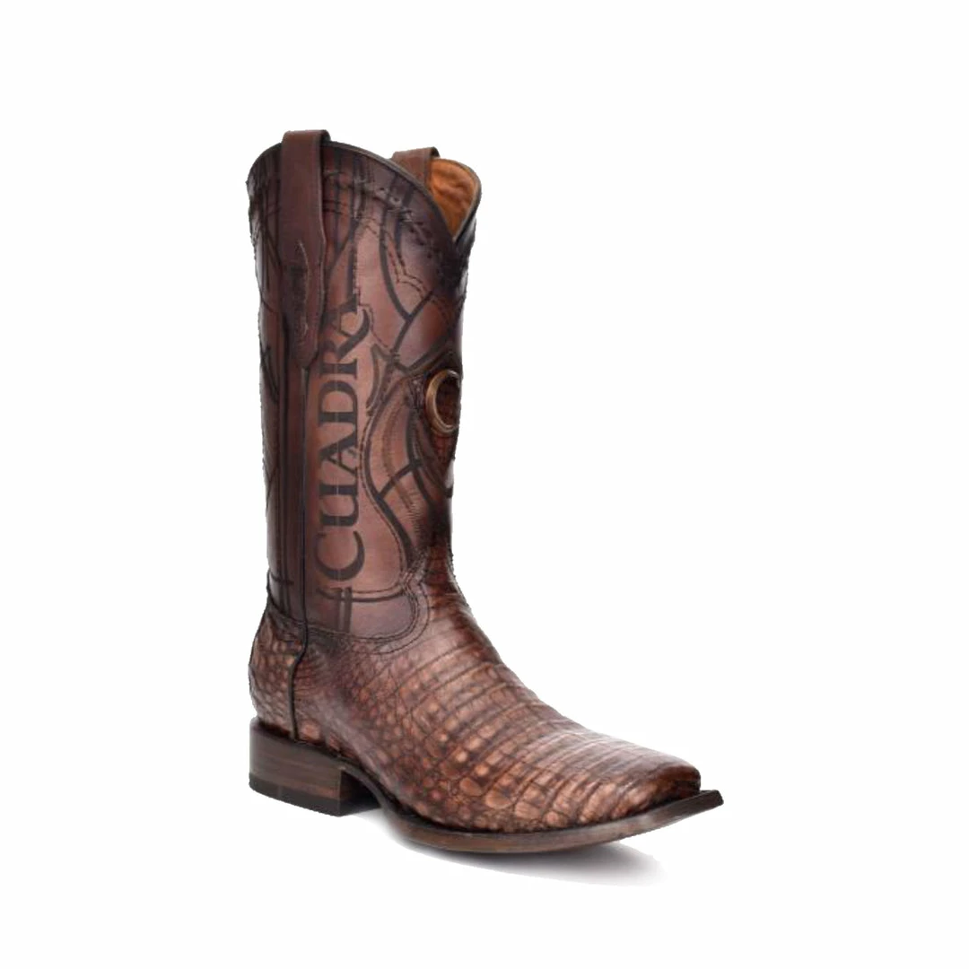 Guadalajara Western Wear Cuadra Lumber Hueso Caiman Belly Wide Square Toe Cowboy Boot 3 Guadalajara Western Wear Cuadra Lumber Hueso Caiman Belly Wide Square Toe Cowboy Boot