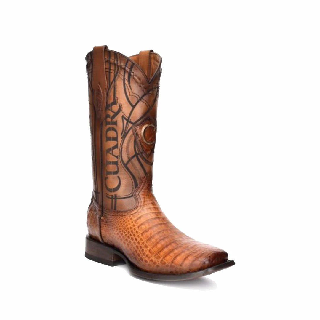 Guadalajara Western Wear Cuadra Tuster Almendra Caiman Belly Wide Square Toe Cowboy Boot 3 Guadalajara Western Wear Cuadra Tuster Almendra Caiman Belly Wide Square Toe Cowboy Boot