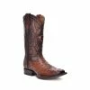 Guadalajara Western Wear Cuadra Men's Square Toe Ostrich Moroni Castaño Cowboy Boot
