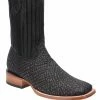 Guadalajara Western Wear White Diamond Men's Tiburon Black Dubai Ankle Boot