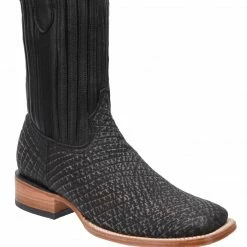 Guadalajara Western Wear White Diamond Men's Tiburon Black Dubai Ankle Boot