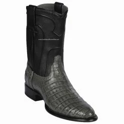 Guadalajara Western Wear Los Altos Gray Caiman Belly Roper Cowboy Boots Men