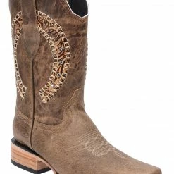 Guadalajara Western Wear White Diamond Tejida Square Toe Men's Boots - Orix