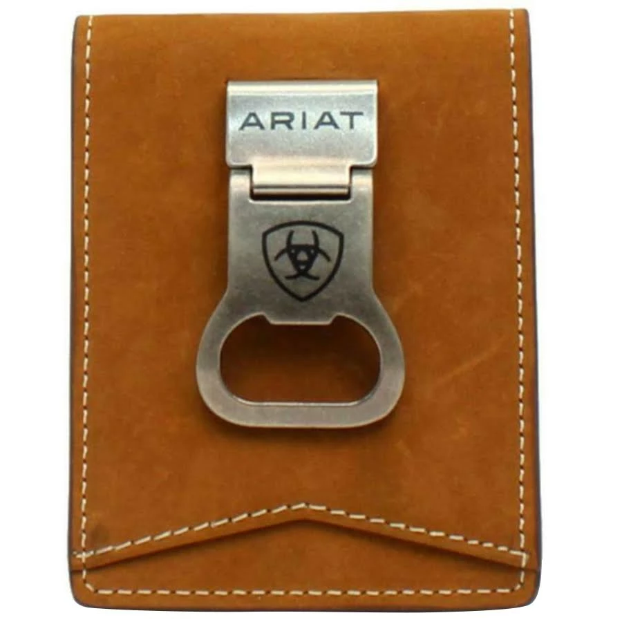 Guadalajara Western Wear Ariat Mens Bifold Bottle Opener Money Clip Accessories 4 Guadalajara Western Wear Ariat Mens Bifold Bottle Opener Money Clip Accessories