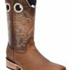 Guadalajara Western Wear White Diamond Tiburon Grabado Square Toe Men's Boot - Tang