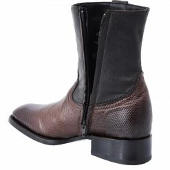 Guadalajara Western Wear White Diamond Armadillo Brown Men's Dubai Toe Ankle Boot