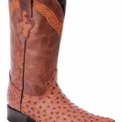 Guadalajara Western Wear White Diamond Ostrich Shedron Men's 3x Toe Boots