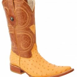 Guadalajara Western Wear White Diamond Ostrich Butter Men's 3x Toe Boots