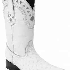 Guadalajara Western Wear White Diamond Ostrich White Men's 3x Toe Boots