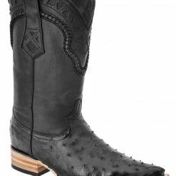 Guadalajara Western Wear White Diamond Ostrich Black Men's 3x Toe Boots