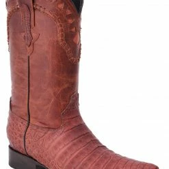 Guadalajara Western Wear White Diamond Caiman Belly Almond Men's 3x Toe Boots