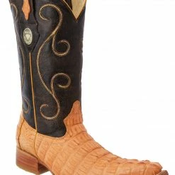 Guadalajara Western Wear White Diamond Caiman Butter / Black Men's 3x Toe Boots