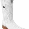 Guadalajara Western Wear White Diamond Caiman White Men's 3x Toe Boots