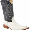 Guadalajara Western Wear White Diamond Caiman Bone Men's 3x Toe Boots