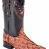Guadalajara Western Wear White Diamond Pirarucu Cognac Men's 3x Toe Boots