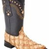 Guadalajara Western Wear White Diamond Pirarucu Butter Men's 3x Toe Boots