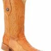 Guadalajara Western Wear White Diamond Pata De Avestruz Butter Men's 3x Toe Boots