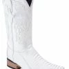 Guadalajara Western Wear White Diamond Pata De Avestruz White Men's 3x Toe Boots