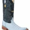 Guadalajara Western Wear White Diamond Caiman Baby Blue Men's 3x Toe Boots