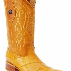 Guadalajara Western Wear White Diamonds Anguila 3x Butter Toe Men's Boots