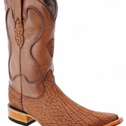 Guadalajara Western Wear White Diamond Bull Shoulder 3x Toe Men's Boots - Miel