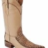 Guadalajara Western Wear White Diamond Bull Shoulder 3x Toe Men's Boots - Camel