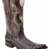 Guadalajara Western Wear White Diamond Caiman Belly Men's 3x Toe Boots - Brown / Gold 1 Guadalajara Western Wear White Diamond Caiman Belly Men's 3x Toe Boots - Brown / Gold