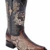Guadalajara Western Wear White Diamond Vibora 3x Toe Men's Boots - Brown 2 Guadalajara Western Wear White Diamond Vibora 3x Toe Men's Boots - Brown