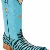 Guadalajara Western Wear White Diamond Stingray 3x Toe Men's Boot - Blue Zebra 2 Guadalajara Western Wear White Diamond Stingray 3x Toe Men's Boot - Blue Zebra