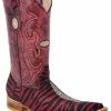 Guadalajara Western Wear White Diamond Stingray 3x Toe Men's Boot - Red Zebra 1 Guadalajara Western Wear White Diamond Stingray 3x Toe Men's Boot - Red Zebra