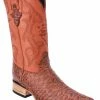 Guadalajara Western Wear White Diamond Bear Print 3x Toe Men's Boots - Cognac