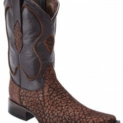 Guadalajara Western Wear White Diamond Bull Shoulder Versace Toe Men's Boots - Brown